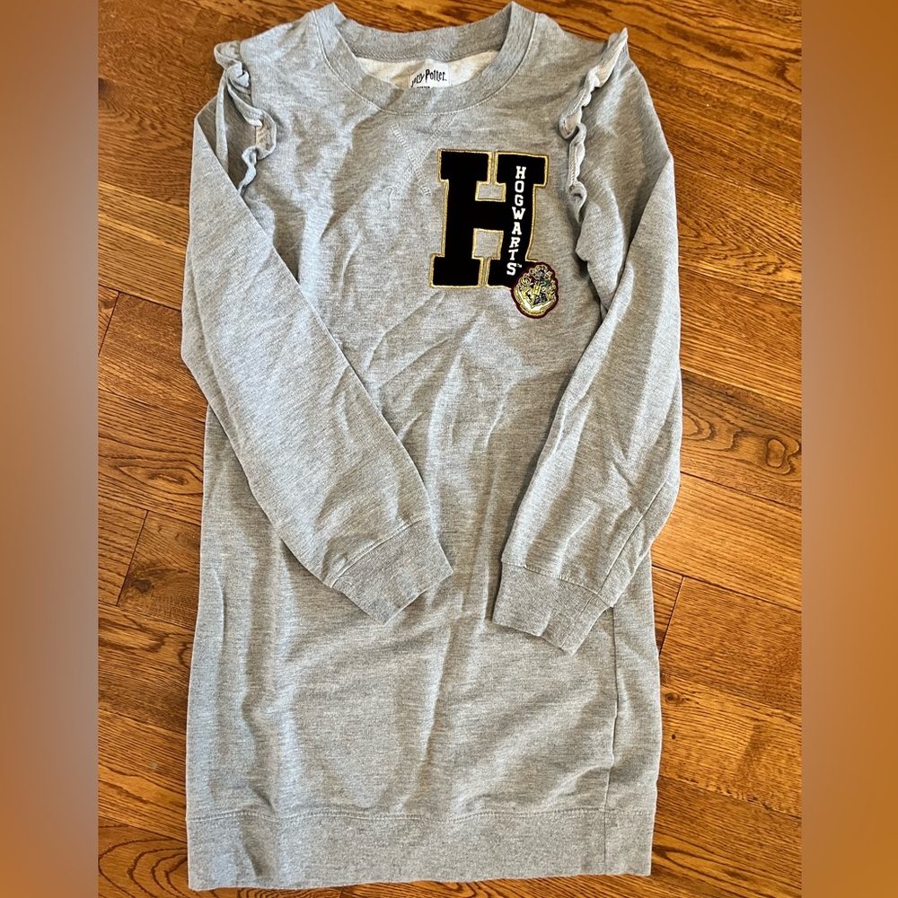 Warner Bros. Kids Grey Hogwarts Sweatshirt Dress